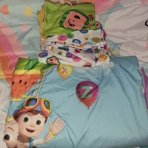 Cocomelon 4 Piece Toddler Bedding Set